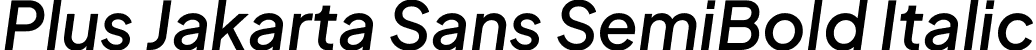 Plus Jakarta Sans SemiBold Italic font | PlusJakartaSans-SemiBoldItalic.ttf