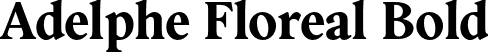 Adelphe Floreal Bold font | Adelphe-FlorealBold.otf