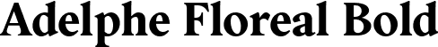 Adelphe Floreal Bold font | Adelphe-FlorealBold.ttf