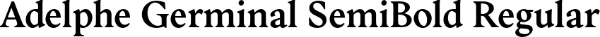 Adelphe Germinal SemiBold Regular font | Adelphe-GerminalSemiBold.otf