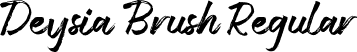 Deysia Brush Regular font | deysia-brush.ttf