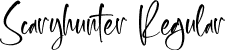 Scaryhunter Regular font | Scaryhunter.otf