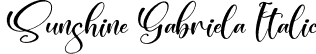 Sunshine Gabriela Italic font | Sunshine-Gabriela-Italic.otf