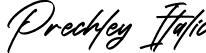 Prechley Italic font | Prechley-Italic.otf