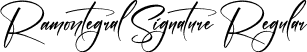 Ramontegral Signature Regular font | Ramontegral-Signature.otf