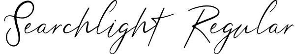 Searchlight Regular font | Searchlight_PersonalUse.otf