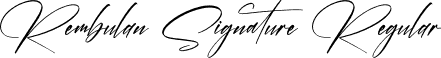 Rembulan Signature Regular font | Rembulan-Signature.otf