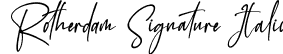 Rotherdam Signature Italic font | Rotherdam-Signature-Italic.otf