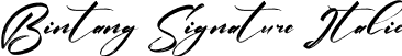 Bintang Signature Italic font | Bintang-Signature-Italic.otf