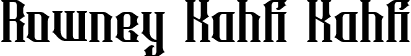 Rowney Kahfi Kahfi font | rowney-kahfi.otf