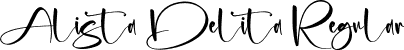 Alista Delita Regular font | Alista-Delita.otf