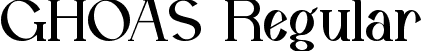 GHOAS Regular font | GHOAS.ttf