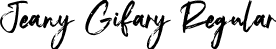 Jeany Gifary Regular font | jeany-gifary.otf