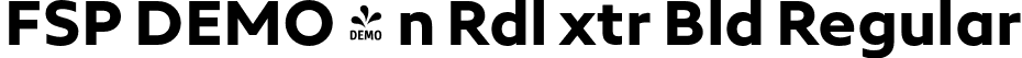 FSP DEMO - n Rdl xtr Bld Regular font | Fontspring-DEMO-neueradial-a-extrabold.otf