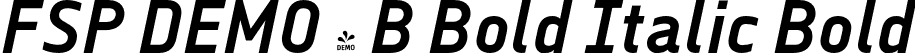 FSP DEMO - B Bold Italic Bold font | Fontspring-DEMO-neuevektor-b-bolditalic.otf