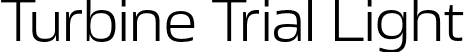 Turbine Trial Light font | TurbineTrial-Light.otf