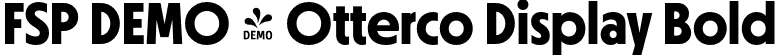 FSP DEMO - Otterco Display Bold font | Fontspring-DEMO-ottercodisplay-bold.otf