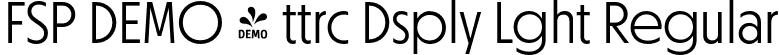 FSP DEMO - ttrc Dsply Lght Regular font | Fontspring-DEMO-ottercodisplay-light.otf