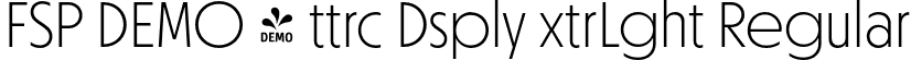 FSP DEMO - ttrc Dsply xtrLght Regular font | Fontspring-DEMO-ottercodisplay-extralight.otf