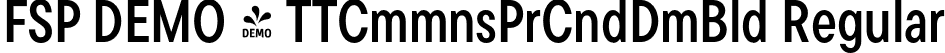 FSP DEMO - TTCmmnsPrCndDmBld Regular font | Fontspring-DEMO-tt_commons_pro_condensed_demibold.otf