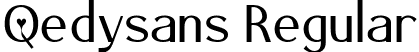 Qedysans Regular font | qedysansregular-x35gk.ttf