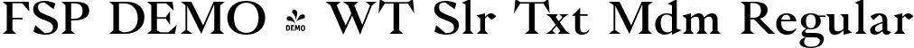 FSP DEMO - WT Slr Txt Mdm Regular font | Fontspring-DEMO-wtsolaire-textmedium.otf