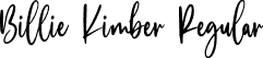 Billie Kimber Regular font | Billie-Kimber-Demo.otf