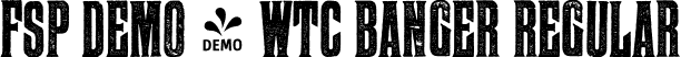 FSP DEMO - WTC BANGER Regular font | Fontspring-DEMO-wtc-banger.otf