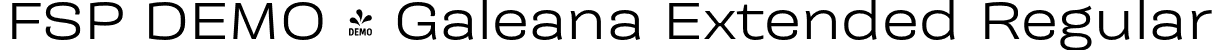 FSP DEMO - Galeana Extended Regular font | Fontspring-DEMO-galeanaextended-regular.otf
