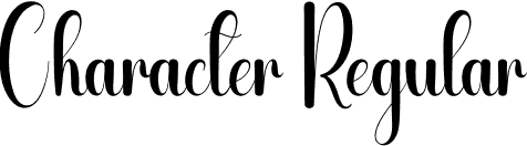 Character Regular font | Character.otf