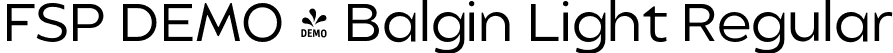 FSP DEMO - Balgin Light Regular font | Fontspring-DEMO-balgin-light.otf