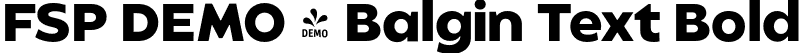 FSP DEMO - Balgin Text Bold font | Fontspring-DEMO-balgintext-bold.otf