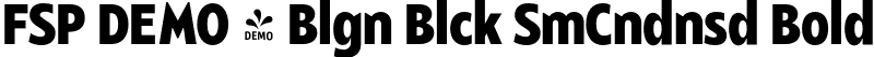 FSP DEMO - Blgn Blck SmCndnsd Bold font | Fontspring-DEMO-balgin-blacksmcondensed.otf