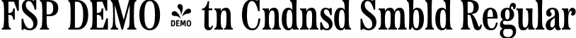 FSP DEMO - tn Cndnsd Smbld Regular font | Fontspring-DEMO-etnacondensed-semibold.otf