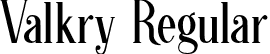 Valkry Regular font | Valkry-nR5wJ.otf