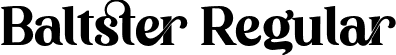 Baltster Regular font | baltster.otf