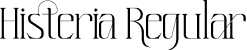 Histeria Regular font | Histeria.ttf