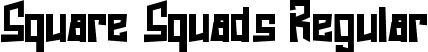 Square Squads Regular font | Square Squads.otf