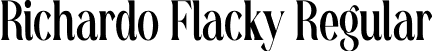 Richardo Flacky Regular font | Richardo Flacky.otf