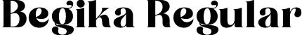 Begika Regular font | Begika.ttf