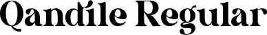 Qandile Regular font | Qandile.ttf