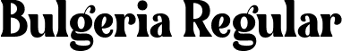 Bulgeria Regular font | Bulgeria.ttf