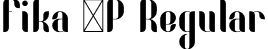 Fika VP Regular font | FikaVP_PersonalUse.otf