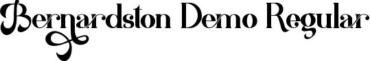 Bernardston Demo Regular font | BernardstonDemoRegular.ttf