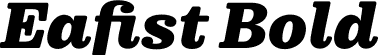 Eafist Bold font | Eafist-Italic.otf