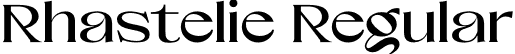 Rhastelie Regular font | Rhastelie.ttf