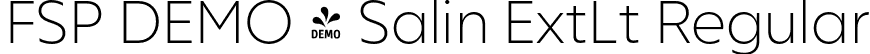 FSP DEMO - Salin ExtLt Regular font | Fontspring-DEMO-salin-extralight_.otf