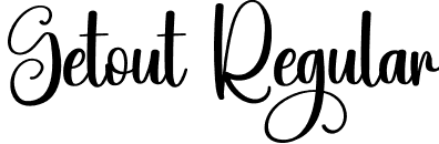 Getout Regular font | Getout.otf