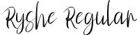 Ryshe Regular font | Ryshe.otf