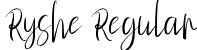 Ryshe Regular font | Ryshe.ttf